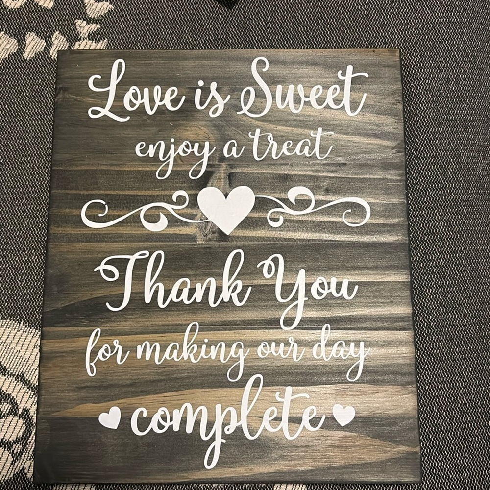 Wedding Dessert Sign